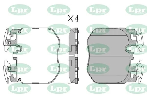 Колодки тормозные BMW 5 G30 X5 G05 7 G11G12 13- передние 05P2158 05P2158 LPR