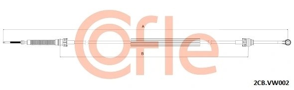 трос КПП S!\ Audi A1, Seat Cordoba/Ibiza/Toledo, Skoda Fabia/Roomster, VW Jetta/ 922CBVK002 COFLE