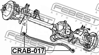 Сайлентблок CRAB-017 CRAB-017 FEBEST