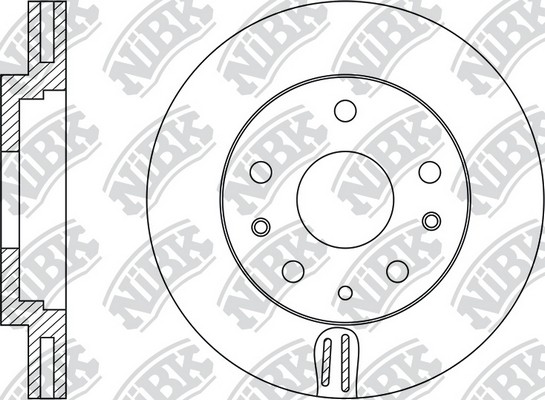 Диск тормозной MAZDA CX-7,CX-9 (07-) передний (1шт.) NIBK RN1501 NIBK