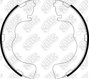 Колодки тормозные MAZDA MPV (99-06) задние барабанные (4шт.) NIBK FN3402 NIBK