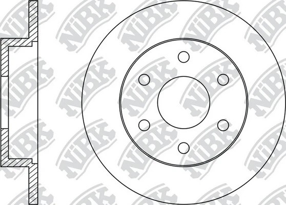 Диск тормозной INFINITI QX56 (04-10) задний (1шт.) NIBK RN1431 NIBK
