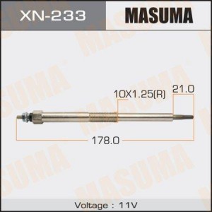 свеча накаливания!\ Nissan Almera/Primera/X-Trail 2.2D 00> XN-233 MASUMA