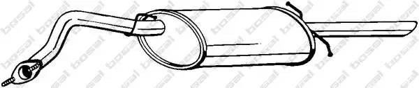 Глушитель CHEVROLET Lanos задняя часть BOSAL 278-875 BOSAL