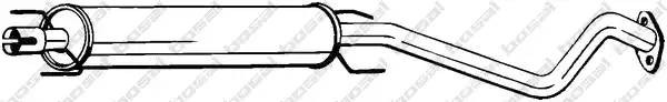 Глушитель OPEL ZAFIRA 1.6i/1.8i 16V средняя часть BOSAL 284-339 BOSAL