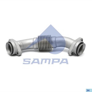 Труба выхлопная MERCEDES Actros дв.OM501LA,OM502LA левая от турбины SAMPA 010.419 SAMPA