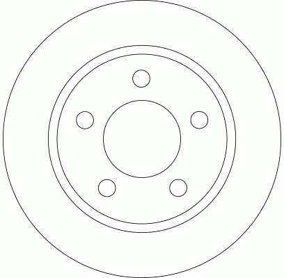 Диск тормозной MAZDA 3 (02-) задний (1шт.) TRW DF4419 TRW