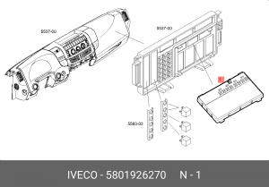 блок электронный! Ecu-Body Computer\ IVECO 5801926270 IVECO