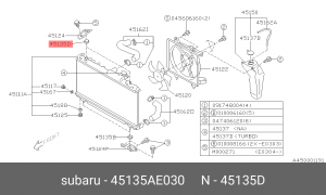 Отбойник SUBARU 45135AE030 SUBARU