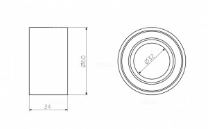 Ролик ГРМ SUBARU Forester,Impreza,Legacy,Outback (98-) (1.6/2.2) натяжителя GMB GT90840 GMB