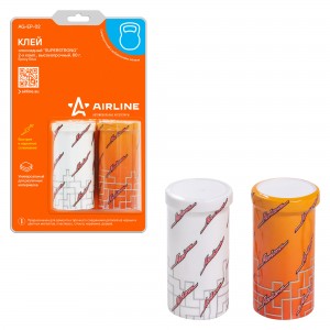 Клей эпоксидный "AIRLINE" SUPERSTRONG (80 г) (2-х компонентный, высокопрочный) AG-EP-02 AIRLINE