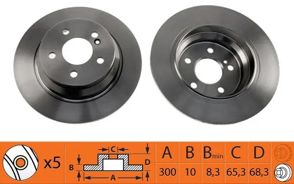Диск тормозной задний MERCEDES W211/W212 200-350 BR31116 BR31116 SB NAGAMOCHI