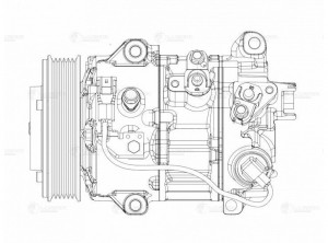 Компрессор кондиц. для ам Toyota RAV 4 (13-) 2.0i [3ZRFE] (LCAC 1940) LCAC 1940 LUZAR