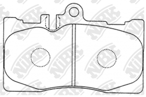 Колодки тормозные LEXUS GS430 (00-05),LS430 (00-),SC430 (01-) передние (4шт.) NI PN1455 NIBK