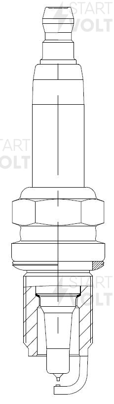 Свеча зажигания для а/м VAG Tiguan (08-)/Golf VI (08-) 1.4TSI Ir+Pt (VSP 1810) VSP 1810 START VOLT