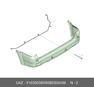 ДАТЧИК АКТИВНЫЙ (ЧЕРНЫЙ МЕТАЛЛИК) 316300383908030AVM UAZ UAZ