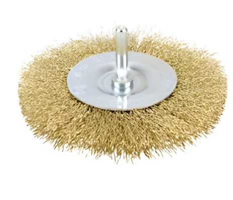 Щетка для дрели "АвтоDело" 75 мм (плоская) 44036 AVTO DELO