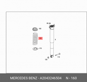 MERCEDES BENZ GLK-CLASS X204 (2008-2015) A 204 324 65 04 MERCEDES BENZ