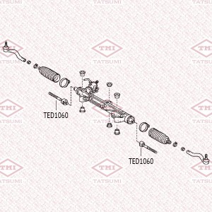 тяга рулевая!\ TOYOTA Land Cruiser 08> TED1060 TATSUMI