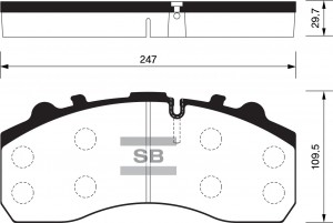 Колодки тормозные дисковые SP1393 SP1393 SANGSIN