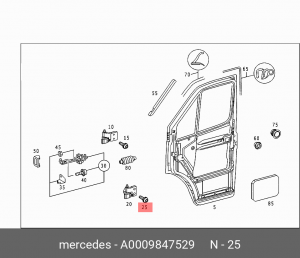 болт М8!\ MB A 000 984 75 29 MERCEDES BENZ