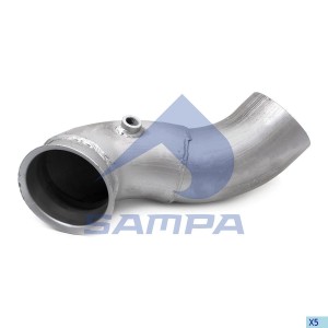 Труба приемная глушителя SCANIA передняя SAMPA 044090 SAMPA