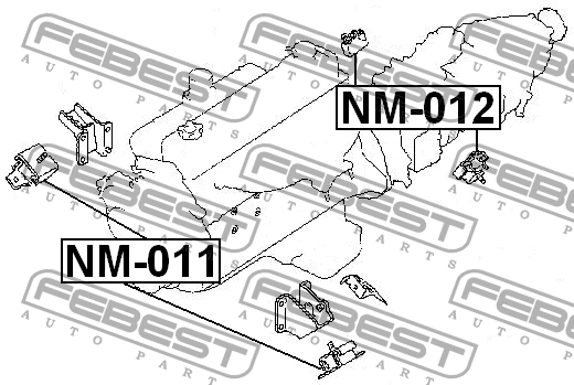 Опора двигателя NM-012 NM-012 FEBEST