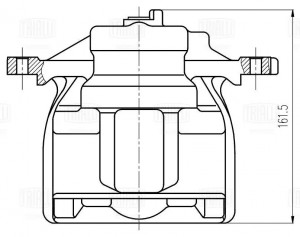 Суппорт тормозной передний правый d=60 мм CF 800353 TRIALLI