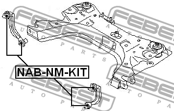 Сайлентблоки комплект NAB-NM-KIT NAB-NM-KIT FEBEST