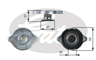 Крышка бачка расширительного MERCEDES C,E,G,S,R GATES RC217 GATES