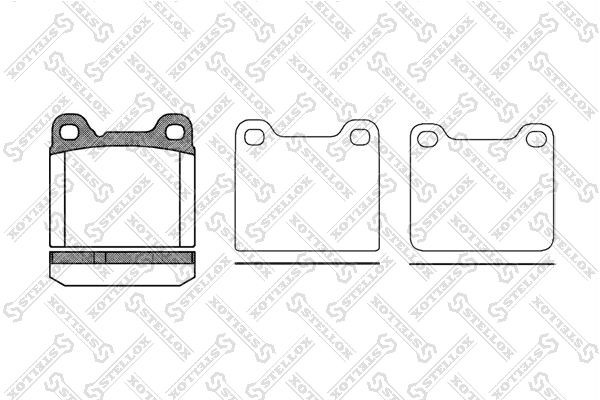Колодки тормозные дисковые™STELLOX 268010SX 268-010-SX STELLOX