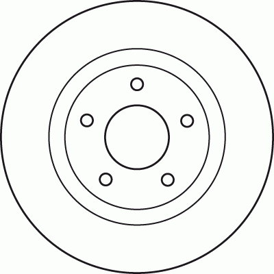 Диск тормозной передний CHRYSLER SEBRING, DODGE CALIBER, JEEP COMPASS DF4932 DF4932 TRW