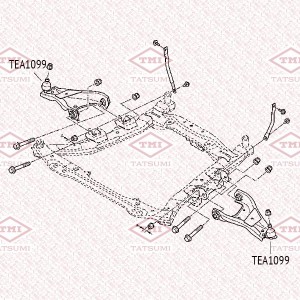 Опора шаровая нижняя L/R RENAULT Duster 10- TEA1099 TEA1099 TATSUMI