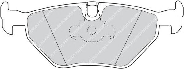 Колодки задние BMW 5 E39 FDB1075 FDB1075 FERODO