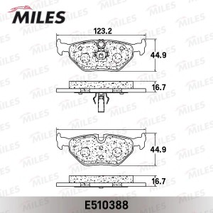 Колодки тормозные задние (Смесь CERAMIC серия PRO) BMW E39 9604 (TRW GDB1265) E5 E510388 MILES