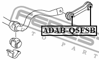 сайлентблок стойки стабилизатора переднего!\ Audi A4/A5/A6/A7/Q5 1.8-4.2i/2.0-3. ADAB-Q5FSB FEBEST