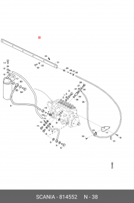 Гайка 814552 SCANIA