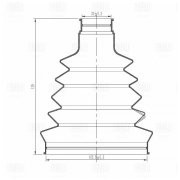 Пыльник ШРУСа для а/м PeugeoTBoxer (06-)2.2HDi (наруж.компл: хомуты/смазка/крепе FG1026 TRIALLI