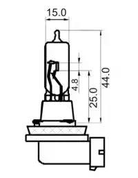 Лампа галогенная H9 12V 65W "SCT" 202983 SCT