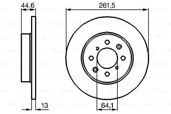 Диск тормозной ROVER 200 передний (1шт.) BOSCH 0 986 478 889 BOSCH