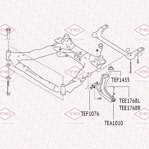 Рычаг передней подвески нижний R NISSAN Qashqa/X-Trail 07-RENAULT Koleos 08- TEE TEE1768R TATSUMI