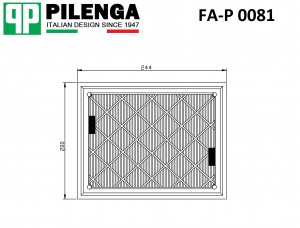 Фильтр воздушный GALAXY III, MONDEO V, S-MAX II FA-P0081 FAP0081 PILENGA