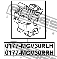 Суппорт задний левый TOYOTA CAMRY ACV3#/MCV3# 2001-2006 0177-MCV30RLH 0177-MCV30RLH FEBEST