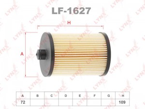 фильтр топливный!\ Volvo S60/S80/V70/XC70/XC90 2.4 D5 01> LF-1627 LYNXAUTO