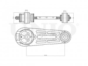 Опора двигателя передняя левая RMP-15087 UNIO