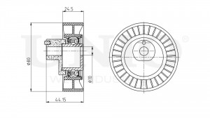 Ролик натяжной приводного ремня TNS-10033 UNIO