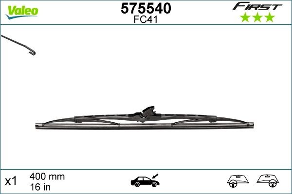 Щетка стеклоочистителя 400мм каркасная First VALEO 575540 VALEO PHC