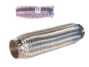 Гофра глушителя 45x260 в 3-ой оплетке interlock нержавеющая сталь GARDE G45260 GARDE