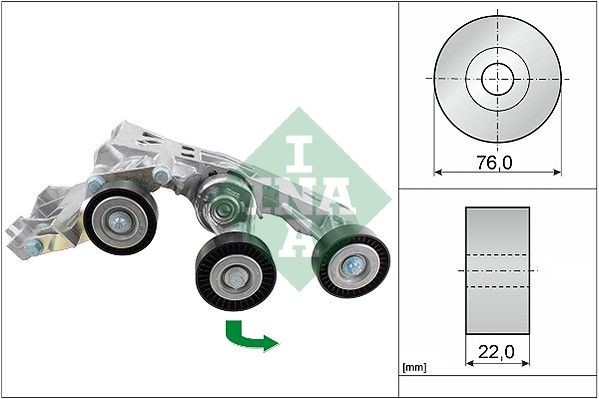 Натяжитель приводного ремня MERCEDES A (W169),B (W245) INA 534033810 INA