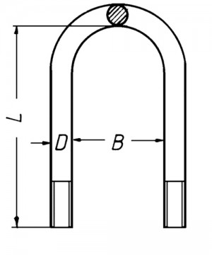стремянка рессоры!\ BPW 045.070-00A PETERS ENNEPETAL